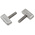 RS PRO Silver Wing Clamping Knob, M6, Threaded Stud
