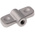 RS PRO Silver Wing Clamping Knob, M6, Threaded Hole