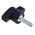 RS PRO Black Wing Clamping Knob, M6, Threaded Stud