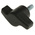 RS PRO Black Wing Clamping Knob, M5, Threaded Stud