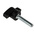 RS PRO Black Wing Clamping Knob, M6, Threaded Stud