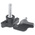RS PRO Black Wing Clamping Knob, M8, Threaded Stud