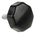 RS PRO Black Multiple Lobes Clamping Knob, M6, Threaded Stud