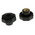 RS PRO Black Multiple Lobes Clamping Knob, M6, Threaded Through Hole