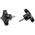 RS PRO Black 4-Arm Clamping Knob, M8, Threaded Stud