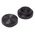RS PRO Black Knurled Clamping Knob, M5, Unthreaded Hole