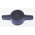 RS PRO Black 2-Arm Clamping Knob, M6, Unthreaded Hole