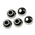 RS PRO Silver Ball Clamping Knob, M6, Threaded Hole
