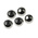 RS PRO Silver Ball Clamping Knob, M4, Threaded Hole