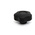 RS PRO Black Multiple Lobes Clamping Knob, M10, Threaded Through Hole
