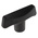 RS PRO Black 2-Arm Clamping Knob, M8, Threaded Hole