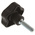Elesa 69963 Black Multiple Lobes Clamping Knob, M8, Threaded Stud