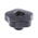 Elesa 70017 Black Multiple Lobes Clamping Knob, M10, Threaded Through Hole