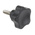 Elesa 166263 Black Multiple Lobes Clamping Knob, M6, Threaded Stud