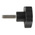 Elesa 166263 Black Multiple Lobes Clamping Knob, M6, Threaded Stud