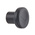 RS PRO Black Knurled Clamping Knob, M4, Threaded Hole