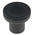 RS PRO Black Knurled Clamping Knob, M6, Threaded Hole