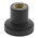 RS PRO Black Knurled Clamping Knob, M10, Threaded Hole