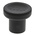 RS PRO Black Knurled Clamping Knob, M10, Threaded Hole