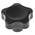 Elesa 166346 Black Multiple Lobes Clamping Knob, M8, Threaded Hole