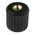 RS PRO Black Knurled Clamping Knob, M4, Threaded Hole