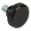 RS PRO Black Knurled Clamping Knob, M6, Threaded Stud