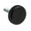 RS PRO Black Knurled Clamping Knob, M6, Threaded Stud