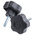 RS PRO Black Multiple Lobes Clamping Knob, M6, Threaded Stud