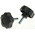 RS PRO Black Multiple Lobes Clamping Knob, M8, Threaded Stud