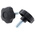 RS PRO Black Multiple Lobes Clamping Knob, M12, Threaded Stud