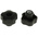 RS PRO Black Multiple Lobes Clamping Knob, M8, Threaded Through Hole