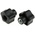 RS PRO Black Multiple Lobes Clamping Knob, M6, Threaded Through Hole