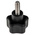 RS PRO Black Multiple Lobes Clamping Knob, M6, Threaded Stud