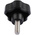 RS PRO Black Multiple Lobes Clamping Knob, M8, Threaded Stud