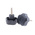 RS PRO Black Multiple Lobes Clamping Knob, M6, Threaded Stud