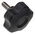RS PRO Black Multiple Lobes Clamping Knob, M10, Threaded Stud