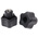 RS PRO Black Multiple Lobes Clamping Knob, M6, Threaded Through Hole