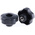 RS PRO Black Multiple Lobes Clamping Knob, M8, Threaded Through Hole