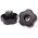 RS PRO Black Multiple Lobes Clamping Knob, M10, Threaded Through Hole