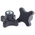 RS PRO Black 4-Arm Clamping Knob, M8, Threaded Hole