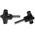 RS PRO Black 4-Arm Clamping Knob, M8, Threaded Stud