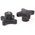 RS PRO Black 4-Arm Clamping Knob, M8, Threaded Hole