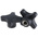 RS PRO Black 4-Arm Clamping Knob, M12, Threaded Hole