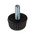 RS PRO Black Knurled Clamping Knob, M4, Threaded Hole