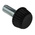 RS PRO Black Knurled Clamping Knob, M6, Threaded Hole