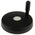 Elesa Black Technopolymer Hand Wheel, 125mm diameter