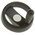 Elesa Black Technopolymer Hand Wheel, 80mm diameter