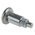 RS PRO 39.4mm Zinc Plated Steel Index Bolt, M12 x 1.75