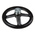 RS PRO Black Phenoplast, Vegetal Fibre Reinforced Hand Wheel, 250mm diameter