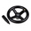 RS PRO Black Phenoplast, Vegetal Fibre Reinforced Hand Wheel, 140mm diameter